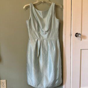 Retro Ice Blue Shift Dress